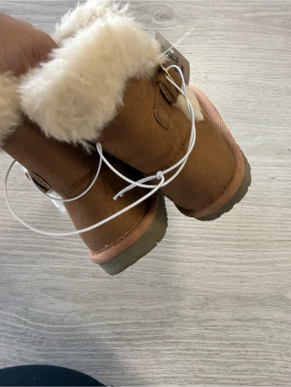 The Children's Place Brown Faux Fur Lined Girls' Boots